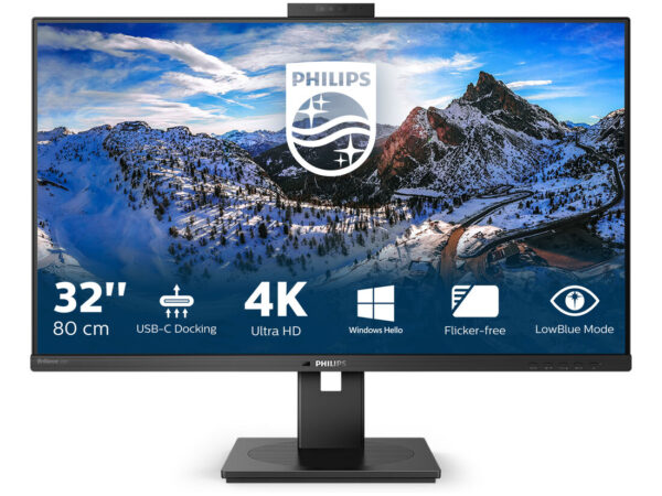 Philips P Line 329P1H/00 LED display 80 cm (31.5") 3840 x 2160 Pixel 4K Ultra HD Nero