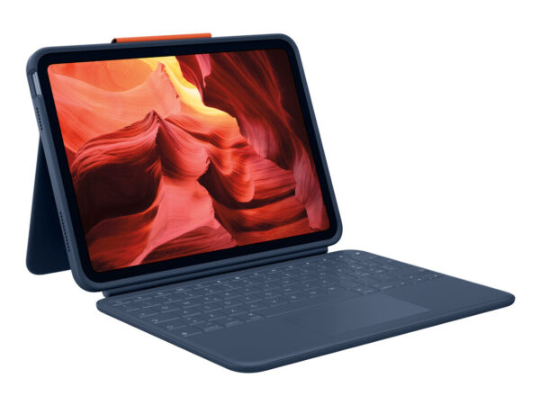 Logitech Rugged Combo 4 Touch QWERTY Italiano Smart Connector Blu