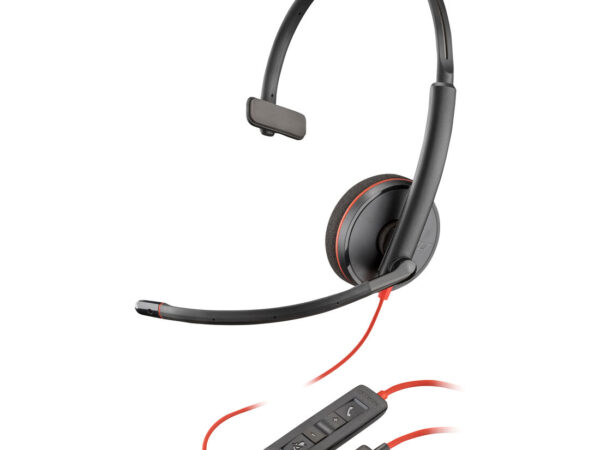 Poly Cuffie monoaurali Blackwire 3210 con connettore USB-A