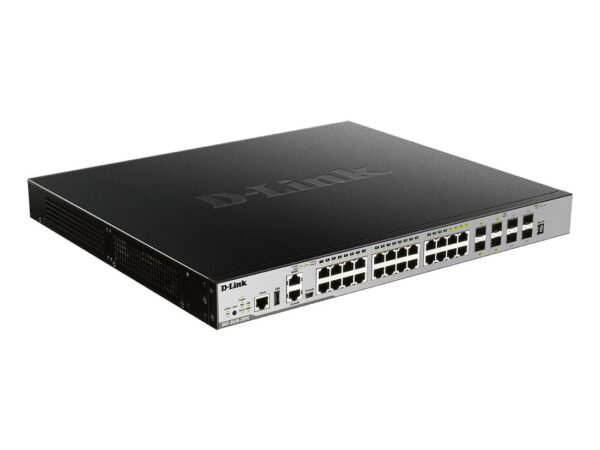 D-Link DGS-3630-28PC/SI switch di rete Gestito L3 Gigabit Ethernet (10/100/1000) Supporto Power over Ethernet (PoE) Nero, Grigio