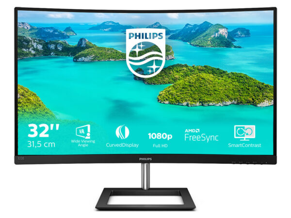 Philips E Line 322E1C/00 LED display 80 cm (31.5") 1920 x 1080 Pixel Full HD LCD Nero