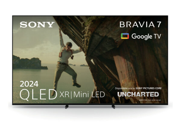 Sony BRAVIA 7 QLED (XR l Mini LED) 85 pollici 4K HDR Google Smart TV (2024) | Gaming menu per PlayStation 5, IMAX Enhanced, Dolby Vision Atmos, Chromecast, AirPlay, 120Hz 85XR70