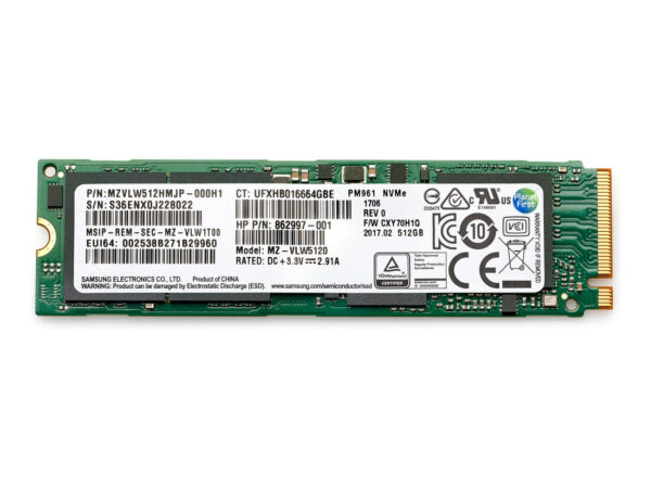 HP SSD TLC PCIe 4x4 NVMe da 512 GB