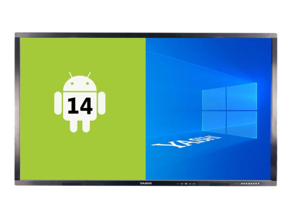 YASHI LY7519 visualizzatore di messaggi Pannello piatto interattivo 190,5 cm (75") LCD Wi-Fi 550 cd/m² 4K Ultra HD Nero Touch screen Processore integrato Android