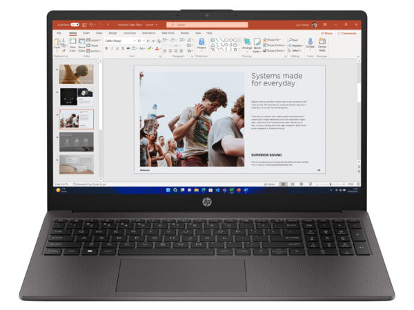HP 250 G10 Intel Core i3 i3-N305 Computer portatile 39,6 cm (15.6") Full HD 8 GB DDR4-SDRAM 512 GB SSD Wi-Fi 6 (802.11ax) Windows 11 Home Argento