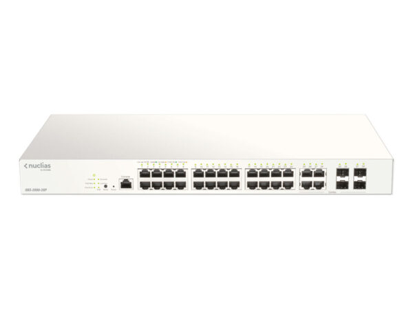 D-Link DBS-2000-28P switch di rete Gestito L2 Gigabit Ethernet (10/100/1000) Supporto Power over Ethernet (PoE) Grigio