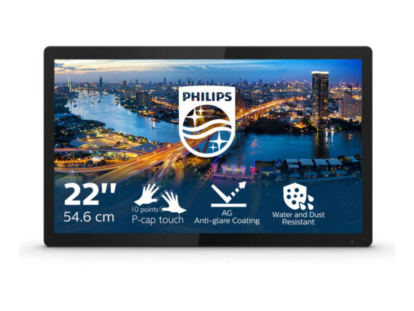 Philips B Line 222B1TFL/00 Monitor PC 54,6 cm (21.5") 1920 x 1080 Pixel Full HD LED Touch screen Nero