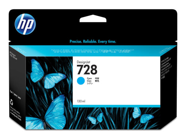 HP Cartuccia inchiostro ciano DesignJet 728, 130 ml