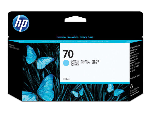 HP Cartuccia inchiostro ciano chiaro 70, 130 ml
