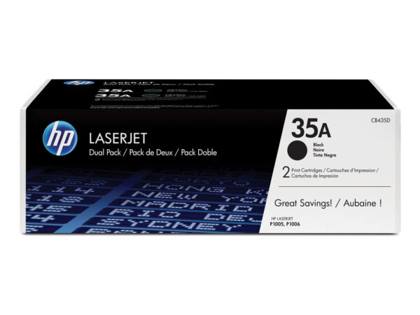 HP Confezione da 2 cartucce originali di Toner nero LaserJet 35A