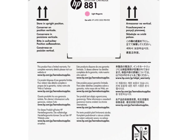 HP Cartuccia inchiostro Latex magenta chiaro 881 da 5 litri