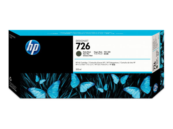 HP Cartuccia inchiostro nero opaco Designjet 726, 300 ml