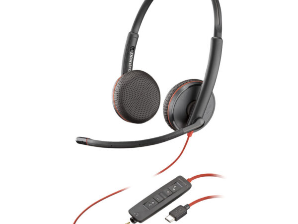 Poly Cuffie stereo Blackwire C3225 con connettore USB-C