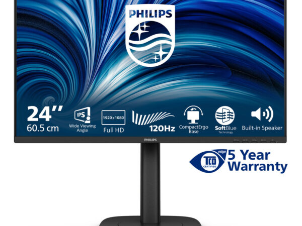 Philips 3000 series 24B2N3200J/00 Monitor PC 60,5 cm (23.8") 1920 x 1080 Pixel Full HD LCD Nero