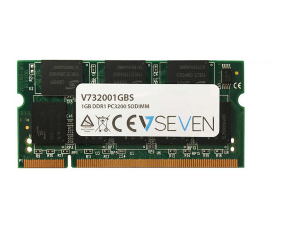 V7 1GB DDR1 PC3200 - 400mhz SO DIMM Notebook Módulo de memoria - V732001GBS