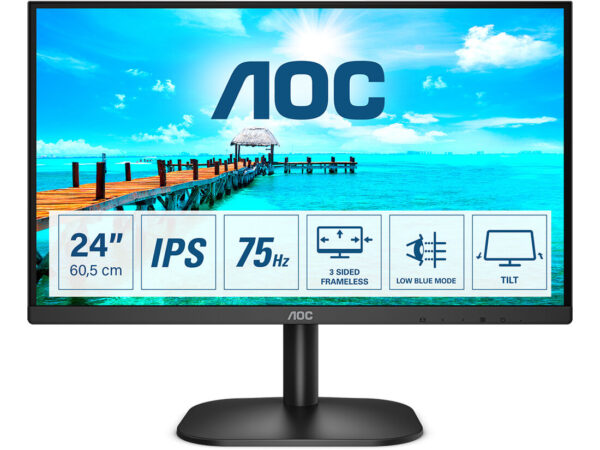 AOC B2 24B2XH/EU LED display 60,5 cm (23.8") 1920 x 1080 Pixel Full HD Nero