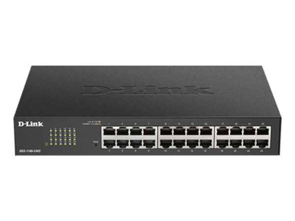 D-Link DGS-1100-24V2 switch di rete Gestito L2 Gigabit Ethernet (10/100/1000) 1U Nero