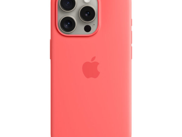 Apple Custodia MagSafe in silicone per iPhone 15 Pro - Guava