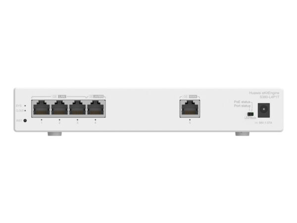 HUAWEI eKit S380 Series S380-L4P1T Gestito Gigabit Ethernet (10/100/1000) Supporto Power over Ethernet (PoE) 1U Grigio