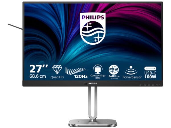 Philips 27B2U4601/00 Monitor PC 68,6 cm (27") 2560 x 1440 Pixel Quad HD LCD Grigio