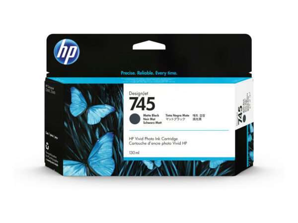 HP Cartuccia Inchiostro Nero Opaco DesignJet 745, 130 ml