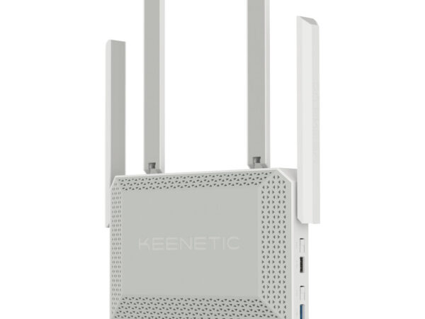 Keenetic Tita﻿n Router Multi-Gigabit Wi-Fi 7 BE7200 mesh con smart switch con 1 porta 10G, 1 porta 2.5G e 4 porte 1G, porte USB 3.2 e 2.0 multifunzione