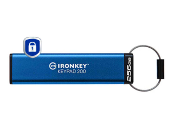 Kingston Technology IronKey Keypad 200 da 256 GB, FIPS 140-3 livello 3 (in fase di approvazione) crittografata AES-256