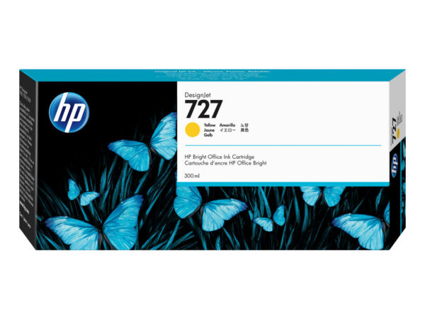 HP Cartuccia inchiostro giallo DesignJet 727, 300 ml