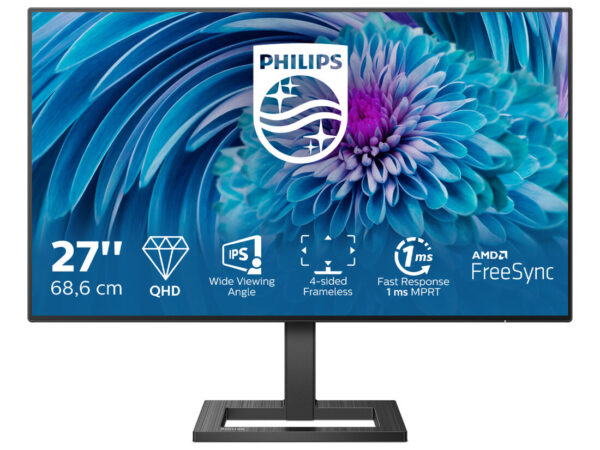 Philips E Line 275E2FAE/00 Monitor PC 68,6 cm (27") 2560 x 1440 Pixel Quad HD LED Nero