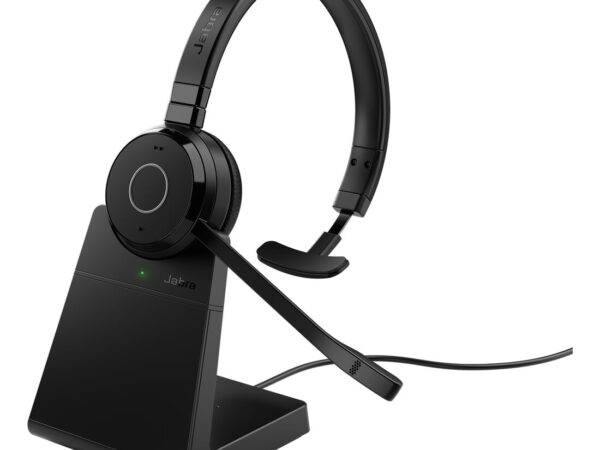 Jabra Evolve 65 TE Auricolare Con cavo e senza cavo A Padiglione Ufficio USB tipo A Bluetooth Base di ricarica Nero