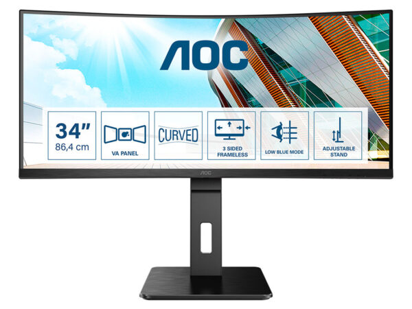 AOC P2 CU34P2A LED display 86,4 cm (34") 3440 x 1440 Pixel Quad HD Nero
