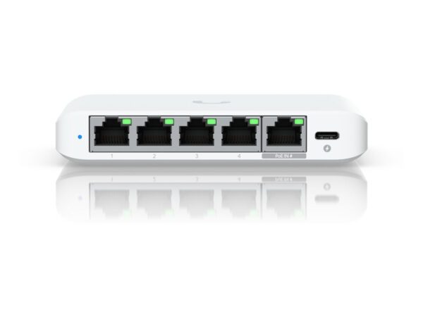 Ubiquiti UniFi Flex Mini 2.5G Gestito 2.5G Ethernet (100/1000/2500) Supporto Power over Ethernet (PoE) Desktop Bianco