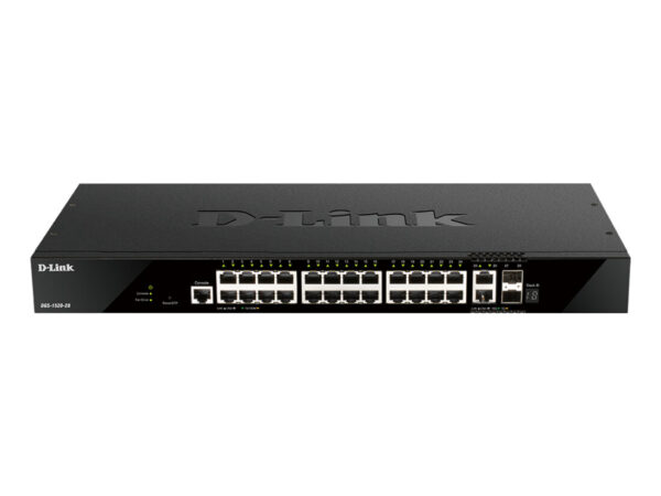 D-Link DGS-1520-28 switch di rete Gestito L3 10G Ethernet (100/1000/10000) 1U Nero