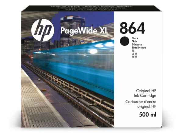 HP Cartuccia di inchiostro 864 PageWide XL nero da 500 ml