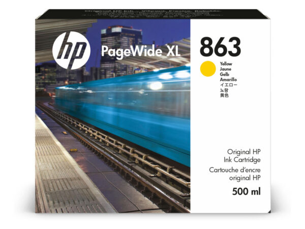 HP Cartuccia di inchiostro 863 PageWide XL giallo da 500 ml