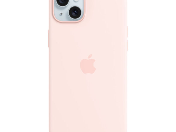 Apple Custodia MagSafe in silicone per iPhone 15 Plus - Rosa confetto