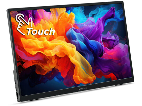 Atlantis Land A05-P156AT1 Monitor PC 39,6 cm (15.6") 1920 x 1080 Pixel Full HD LCD Touch screen Nero