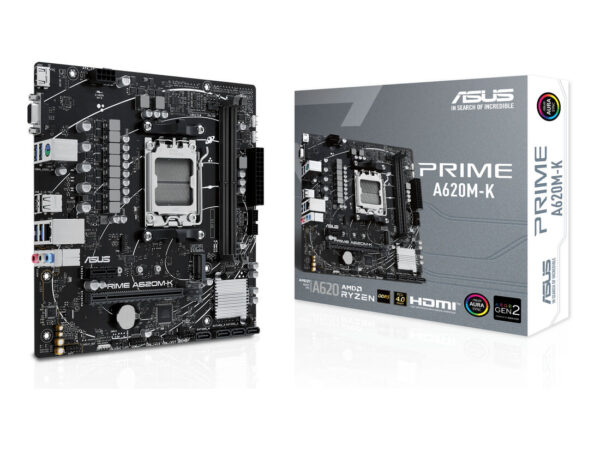 ASUS PRIME A620M-K AMD A620 Socket AM5 micro ATX