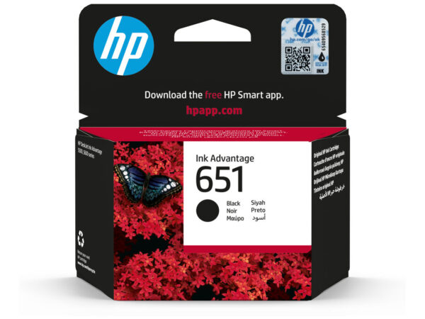 HP 651 Black Original Ink Advantage Cartridge