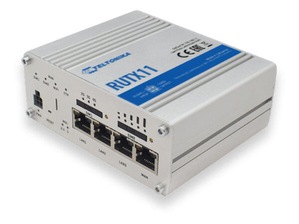 Teltonika RUTX11 router wireless Gigabit Ethernet Dual-band (2.4 GHz/5 GHz) 4G Grigio