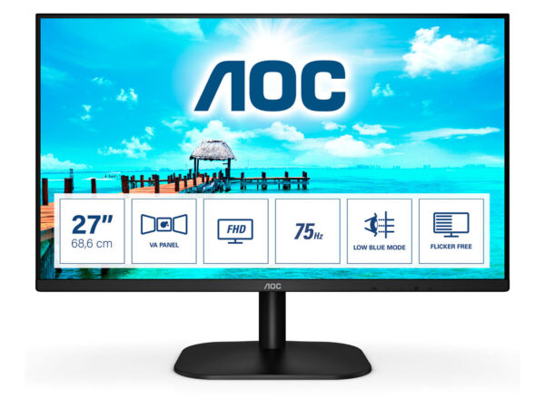 AOC 27B2DM Monitor PC 68,6 cm (27") 1920 x 1080 Pixel Full HD Nero