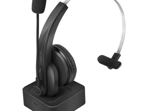 LogiLink BT0059 cuffia e auricolare Wireless A Padiglione Ufficio Bluetooth Base di ricarica Nero