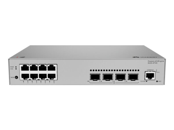 HUAWEI eKit S220 Series S220-8T4S Gestito L2 Gigabit Ethernet (10/100/1000) 1U Grigio