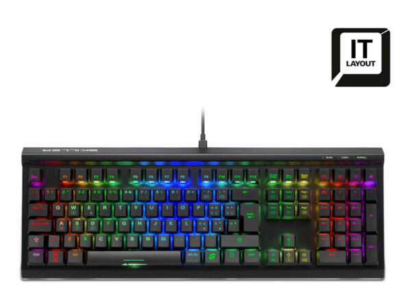 Sharkoon SKILLER SGK60 tastiera Gaming USB QWERTY Italiano Nero