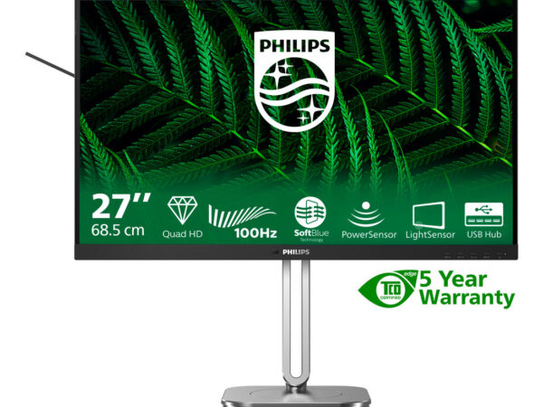 Philips 5000 series 27B2G5500/00 Monitor PC 68,6 cm (27") 2560 x 1440 Pixel Quad HD LCD Antracite