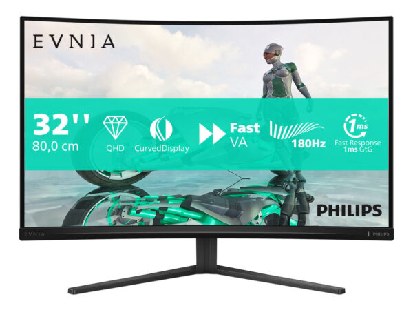 Philips Evnia 32M2C3500L/00 Monitor PC 80 cm (31.5") 2560 x 1440 Pixel Quad HD LCD Nero