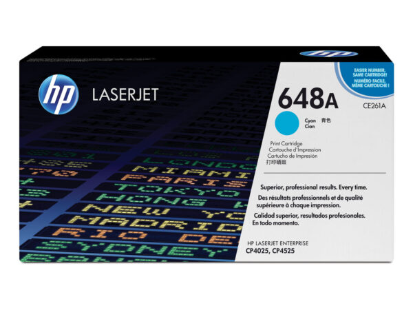 HP Cartuccia Toner originale ciano LaserJet 648A