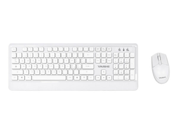 YASHI MY538 tastiera Mouse incluso Universale RF Wireless Bianco