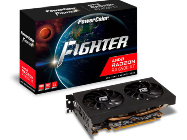 PowerColor AXRX 6500XT 4GBD6-DH/OC scheda video AMD Radeon RX 6500 XT 4 GB GDDR6