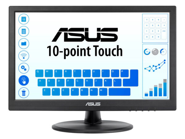 ASUS VT168HR Monitor PC 39,6 cm (15.6") 1366 x 768 Pixel WXGA LED Touch screen Nero